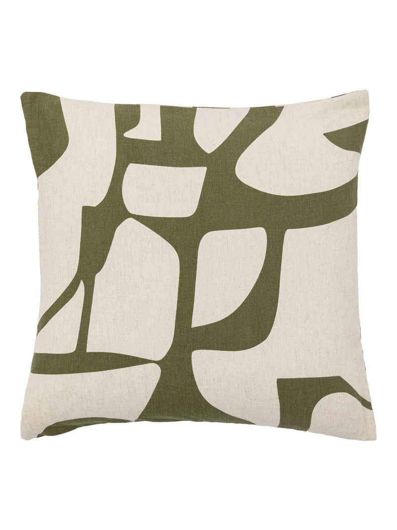 Gallery Home green Nara graphic cushion 45cm (British brand)