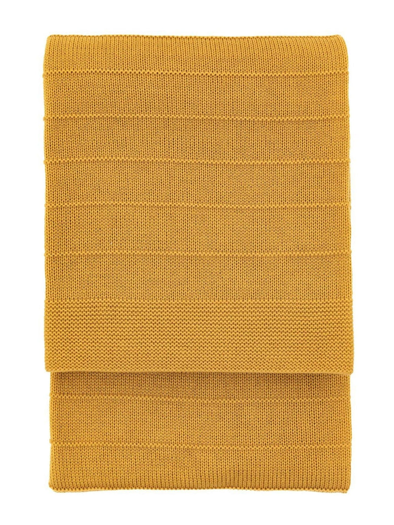 Gallery Home blue knit throw 130cm, UK version