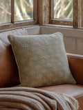 Gallery Home green Tavira woven cushion 45cm - British product