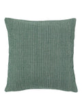 Gallery Home Green Zaya Pinstripe cushion 45x45cm, imported from the UK