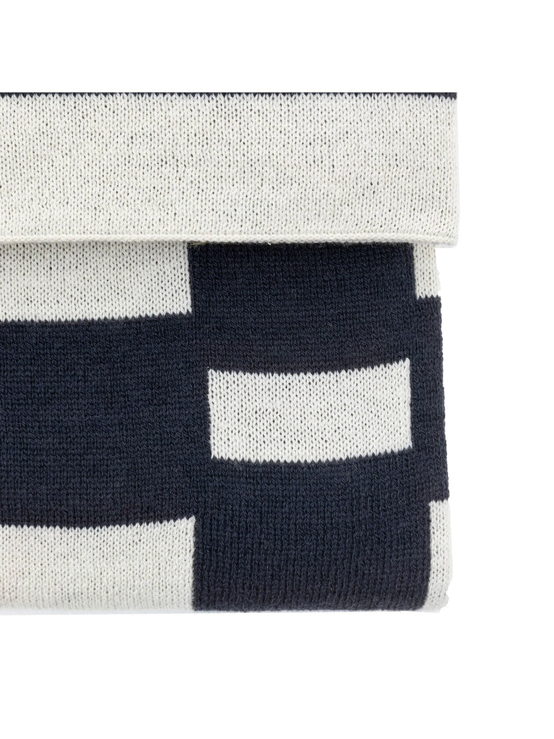 Gallery Home blue Solvi knitted throw, UK version
