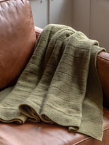 Next Gallery Home Green Alessa Knit Throw 130cm- Buy online at McGrocer