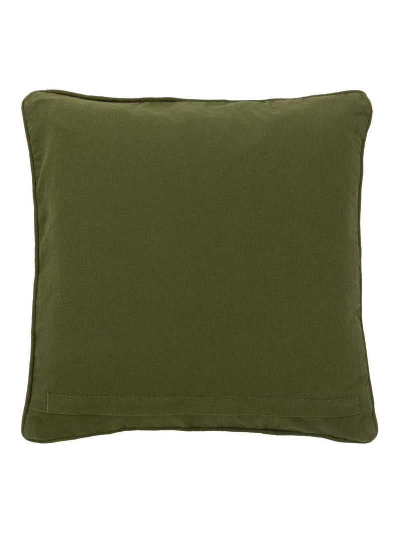 Gallery Home green Freya stripe woven cushion 45cm, UK version