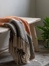 Next Gallery Home Taupe Eira Woven Throw- Buy online at McGrocer