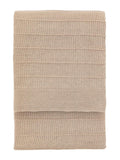 Gallery Home taupe knit throw, imported from the UK