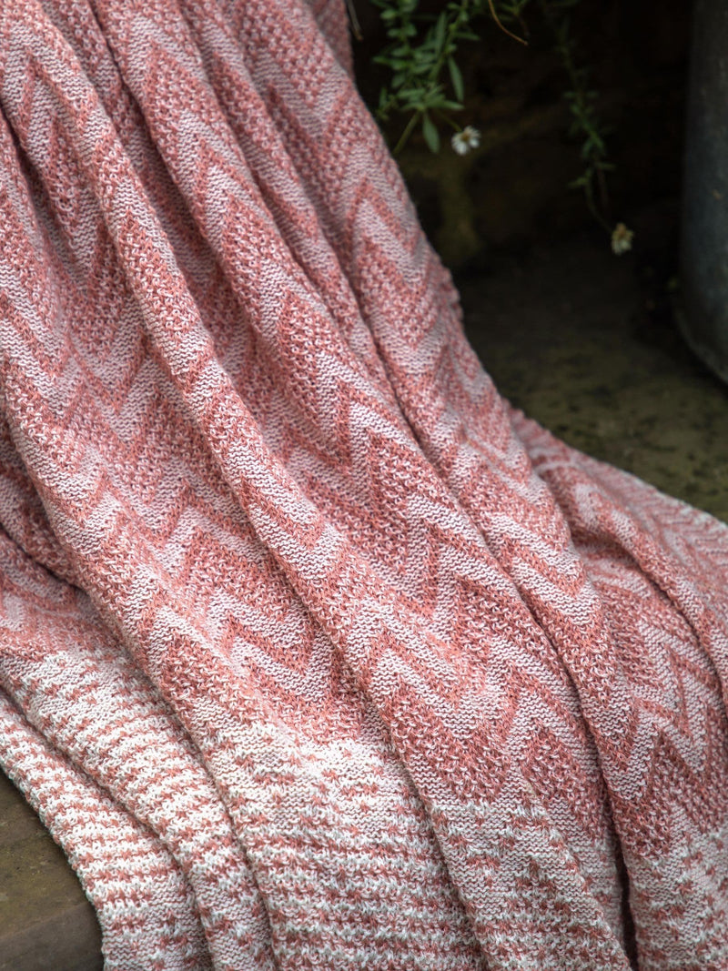 Gallery Home Orange Lumi Herringbone Throw, UK version