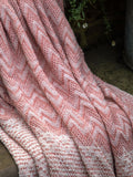 Gallery Home Orange Lumi Herringbone Throw, UK version