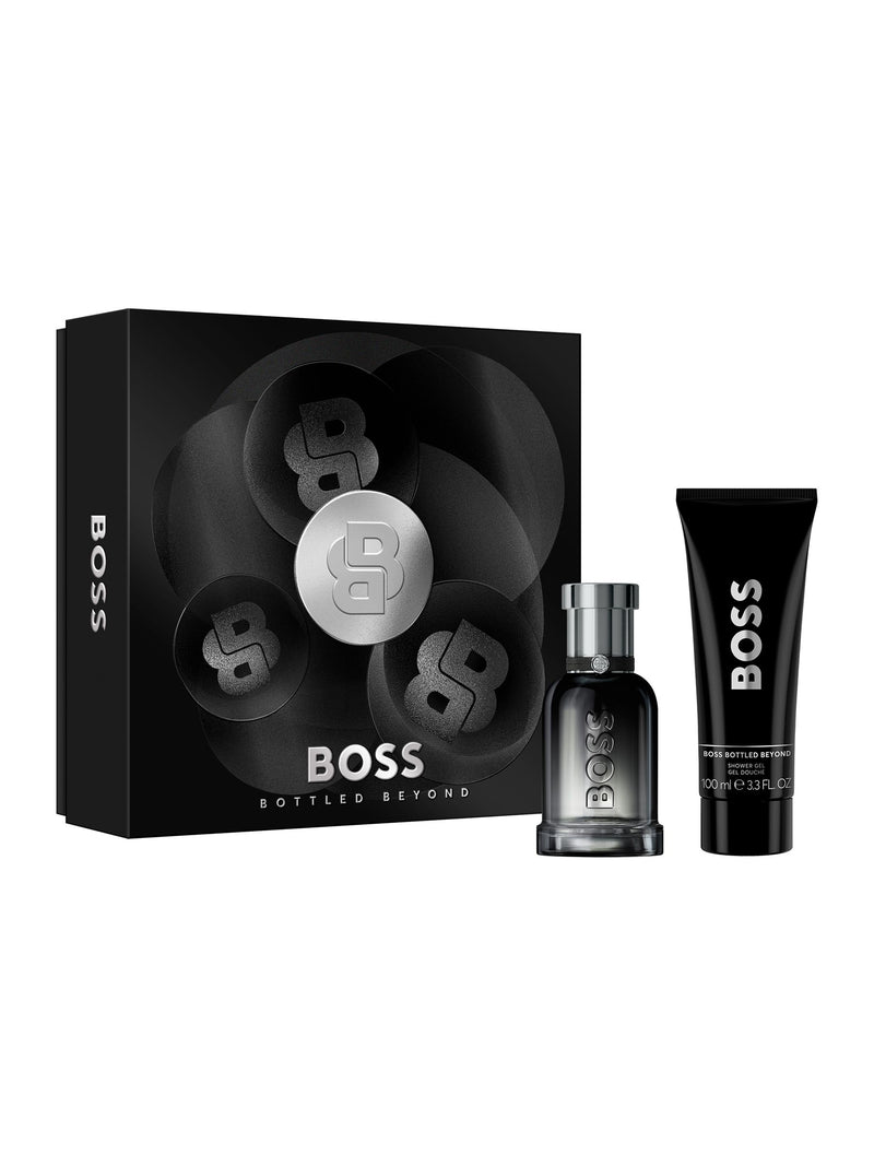 BOSS Bottled Beyond Ginger-Leather men's fragrance and shower gel set 50ml + 100ml - British product