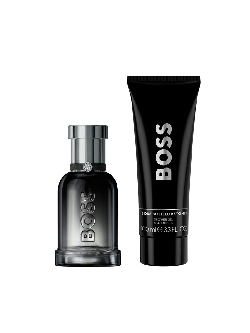 BOSS Bottled Beyond Ginger-Leather men's fragrance and shower gel set 50ml + 100ml - British product