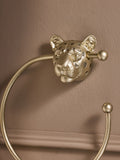 Cheetah gold towel ring cheetah design 15.5cm (British brand)