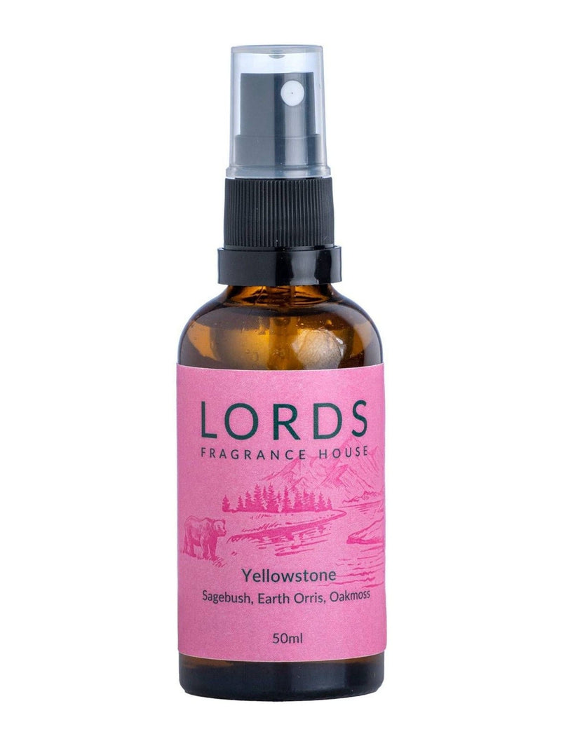 Lords Fragrance House Yellowstone room linen spray 50ml, UK version