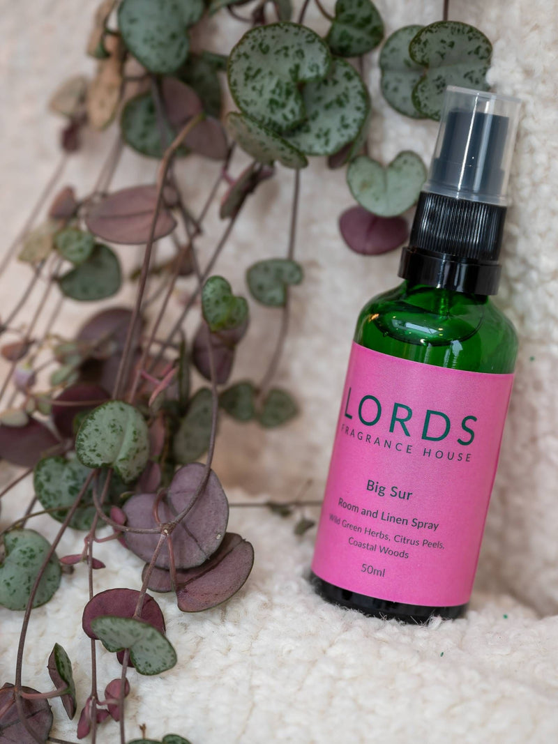Lords Fragrance House Big Sur room linen spray 50ml, UK version