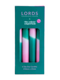 LORDS tapered scented Yellowstone dinner candles set of 4, UK version