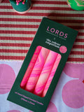 LORDS tapered scented Monteverde dinner candles set of 4, UK version