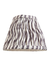 Next Gallery Home Pearl Grey Ripple Printed Fabric Shade 16cm- Buy online at McGrocer