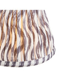Gallery Home pearl grey ripple printed fabric shade 16cm - British product