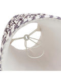 Gallery Home pearl grey ripple printed fabric shade 16cm - British product