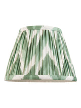 Next Gallery Home Cotswold Green Zigzag Printed Fabric Lamp Shade 20cm- Buy online at McGrocer