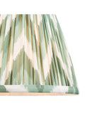 Gallery Home Cotswold green zigzag printed fabric shade 20cm - British product