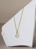 The Diamond Store initial necklace with 0.10ct lab diamond (British brand)