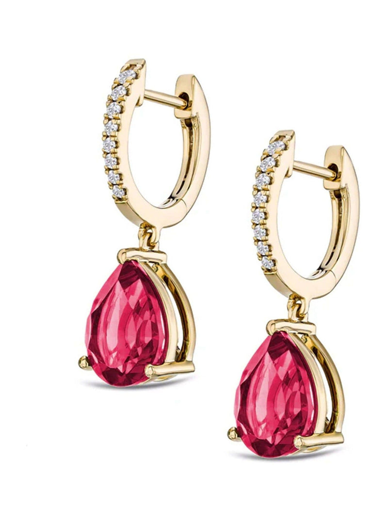 The Diamond Store Lab Ruby Earrings 6.80ct (British brand)