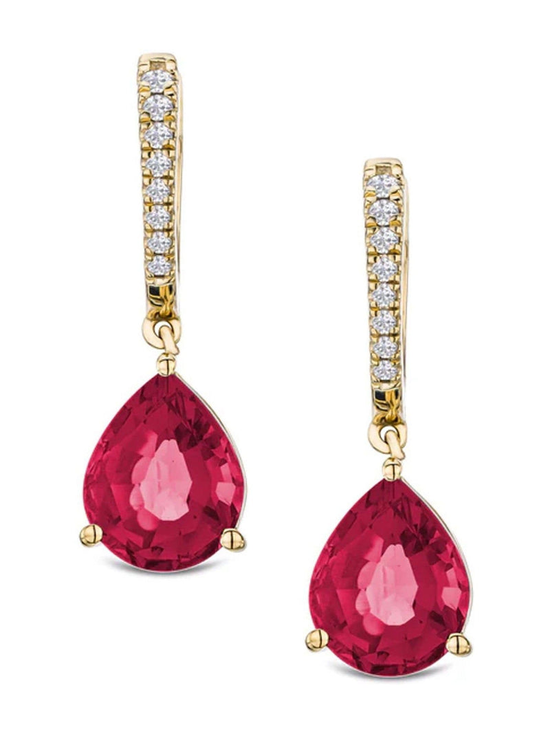The Diamond Store Lab Ruby Earrings 6.80ct (British brand)
