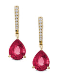The Diamond Store Lab Ruby Earrings 6.80ct (British brand)