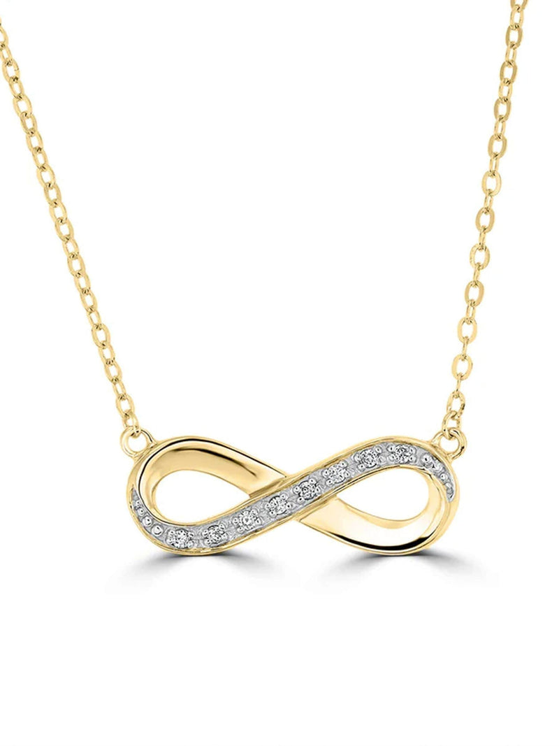 The Diamond Store White Infinity 0.08ct necklace (British brand)