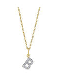 The Diamond Store lab diamond initial necklace 0.10ct (British brand)