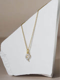 The Diamond Store 0.10ct lab diamond initial necklace (British brand)