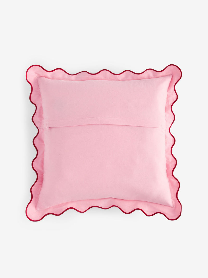 Eleanor Bowmer cushion squiggle scallop 45cm (British brand)