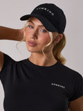 Gym King black linear pitcher cap, imported from the UK