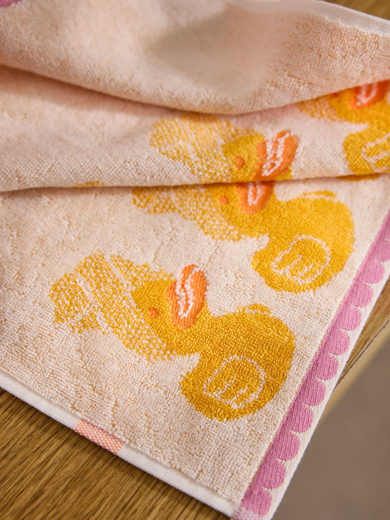 Set of 2 yellow duck spa face cloths 100% cotton (British brand)