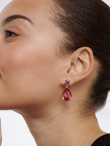 Next Ted Baker Teaire Crystal Teardrop Earrings Red Tone Gold Plated- Buy online at McGrocer