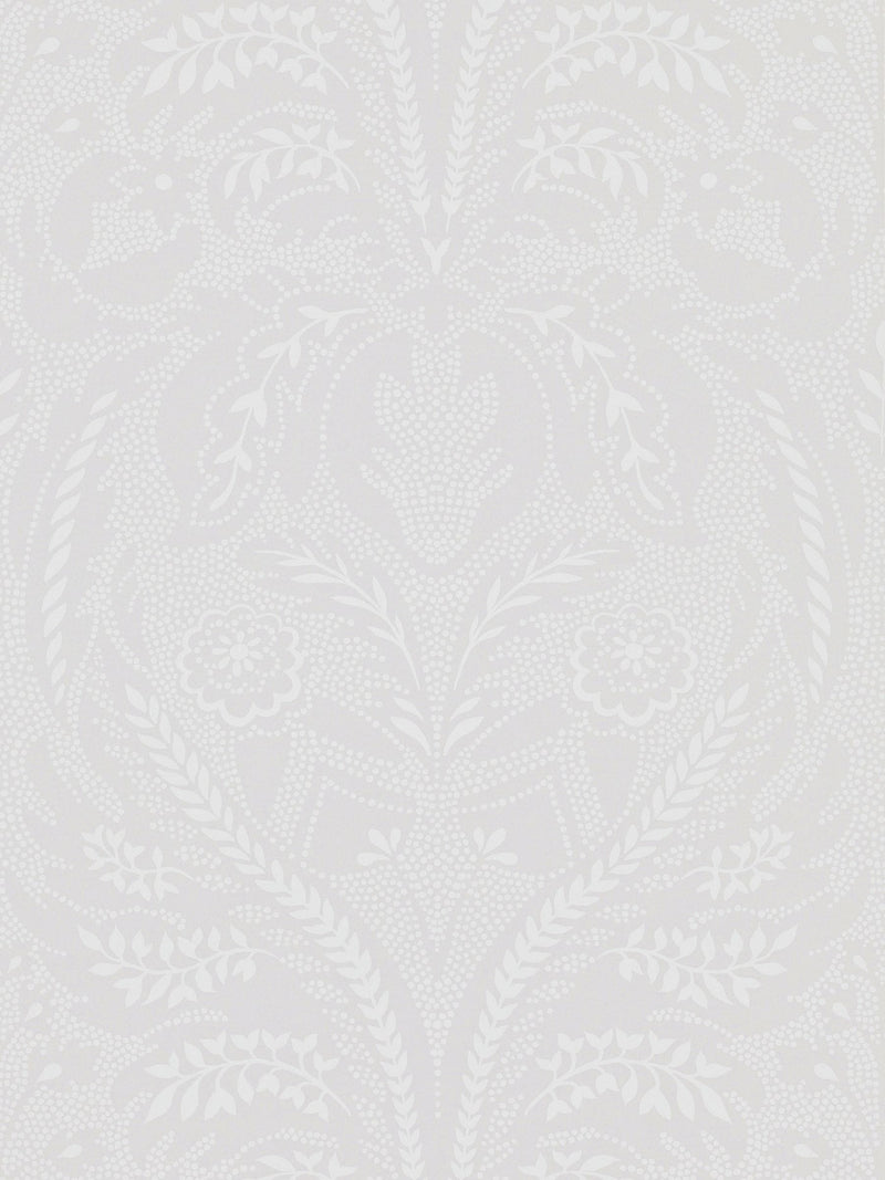 Harlequin A4 wallpaper sample White Florence Purity Edit (British brand)