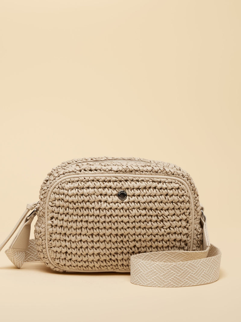Joules Trent cross body bag cream straw effect, UK version