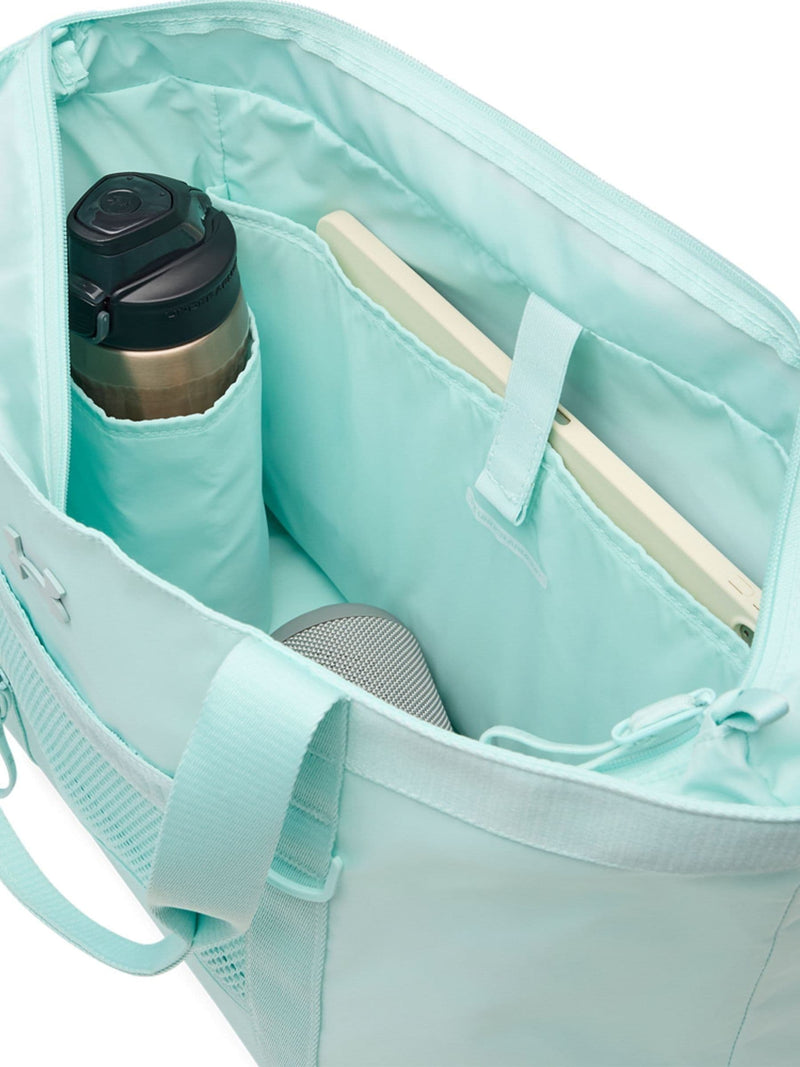 Under Armour green studio tote bag with nylon construction, UK version