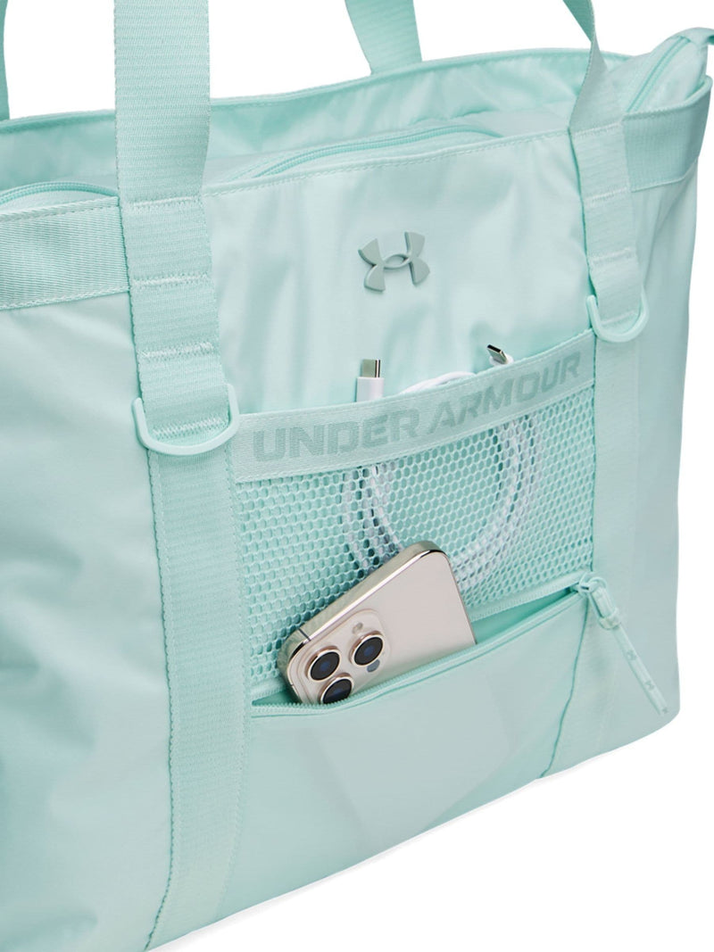 Under Armour green studio tote bag with nylon construction, UK version