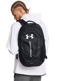 Under Armour black Hustle 6.0 backpack, imported from the UK