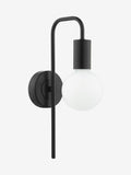 Dar Lighting Dena wall light matt black (British brand)