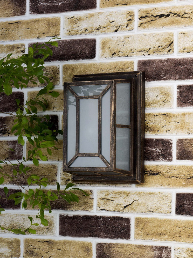 Dar Lighting Trent wall light black gold 29cm - British product