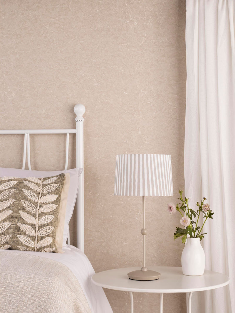 Dar Lighting Sonia taupe table lamp 56cm, imported from the UK