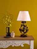 Dar Lighting table lamp base matt black brushed bronze H36cm, UK version