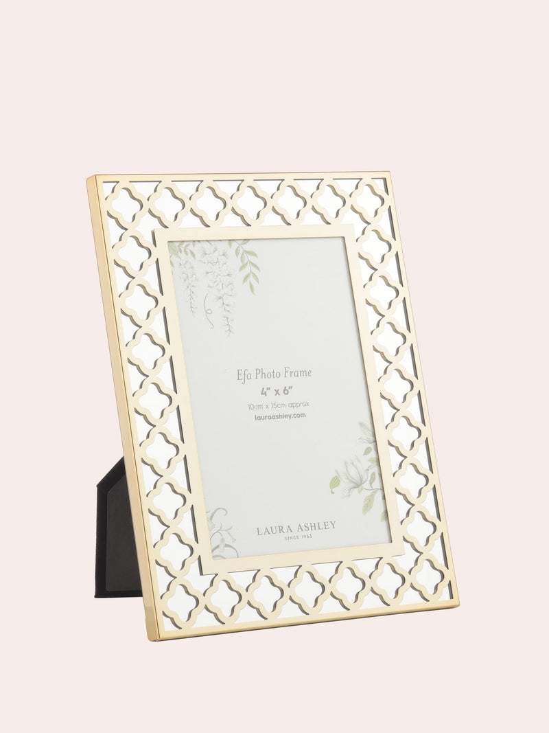 Laura Ashley Gold Efa 4x6 photo frame, UK version