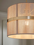 Pink Helmdon small ceiling light with string shades - British product