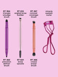 Real Techniques makeup brush and eyelash curler set, imported from the UK