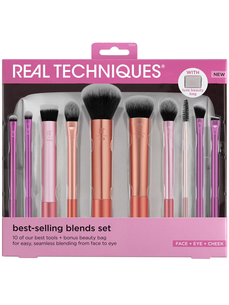 Real Techniques Bestselling Blends Makeup Brush Set (British brand)