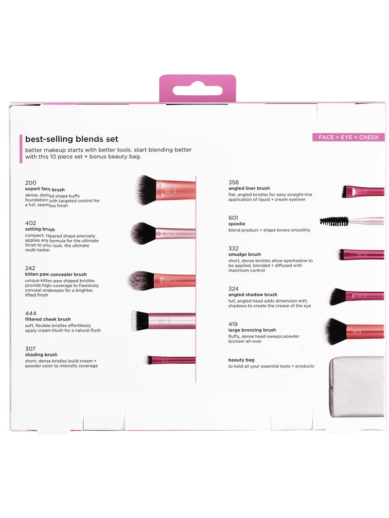 Real Techniques Bestselling Blends Makeup Brush Set (British brand)