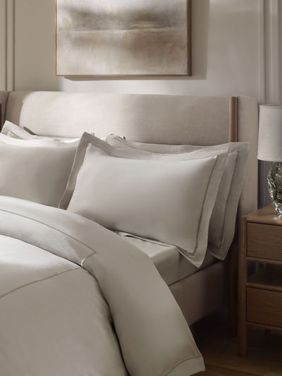 Next N. Premium 600 Thread Count Sateen Pillowcases - Set of 2, Grey Silver- Buy online at McGrocer