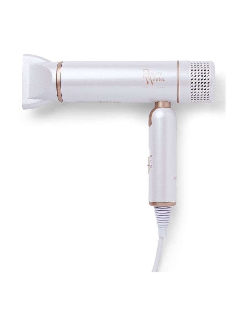 Beauty Works AERIS travel hair dryer compact foldable - British brand